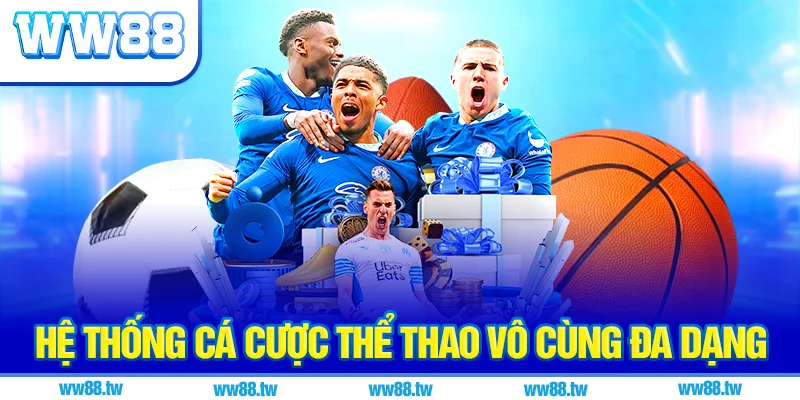 Hệ thống cá cược thể thao vô cùng đa dạng